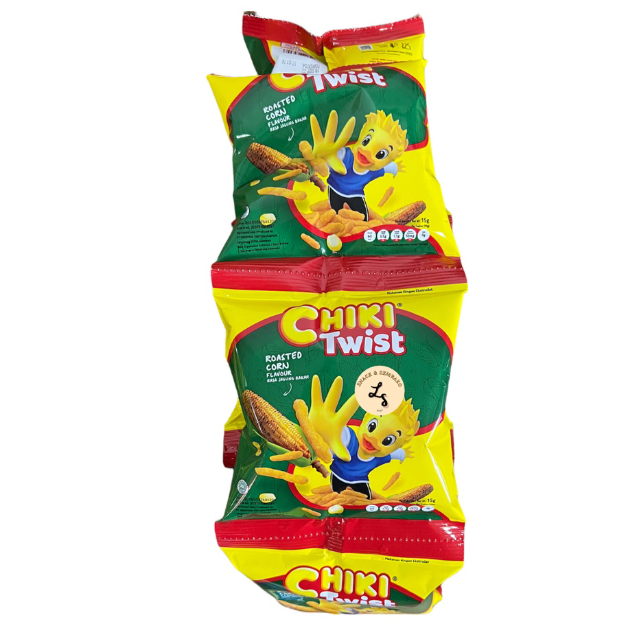 

☍☌✵❂ Chiki Twist 2000 Roasted Corn/Pedas 1 Renceng Isi 10 pcs