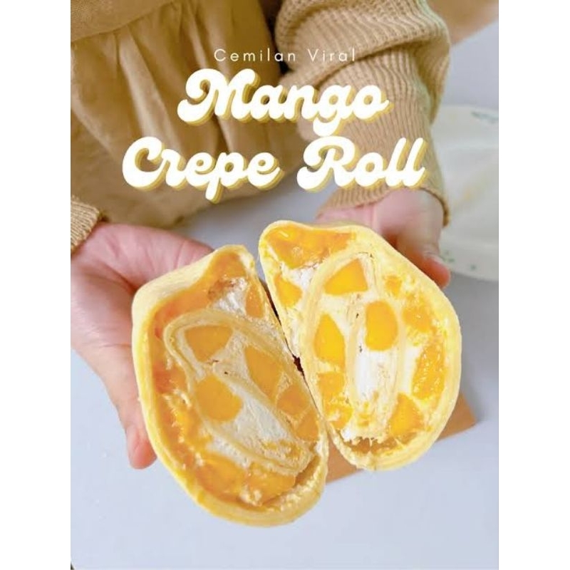 

Crepe Roll Cake Mangga | Crepe Roll Cake Strawberry | Crepe Roll Cake Oreo