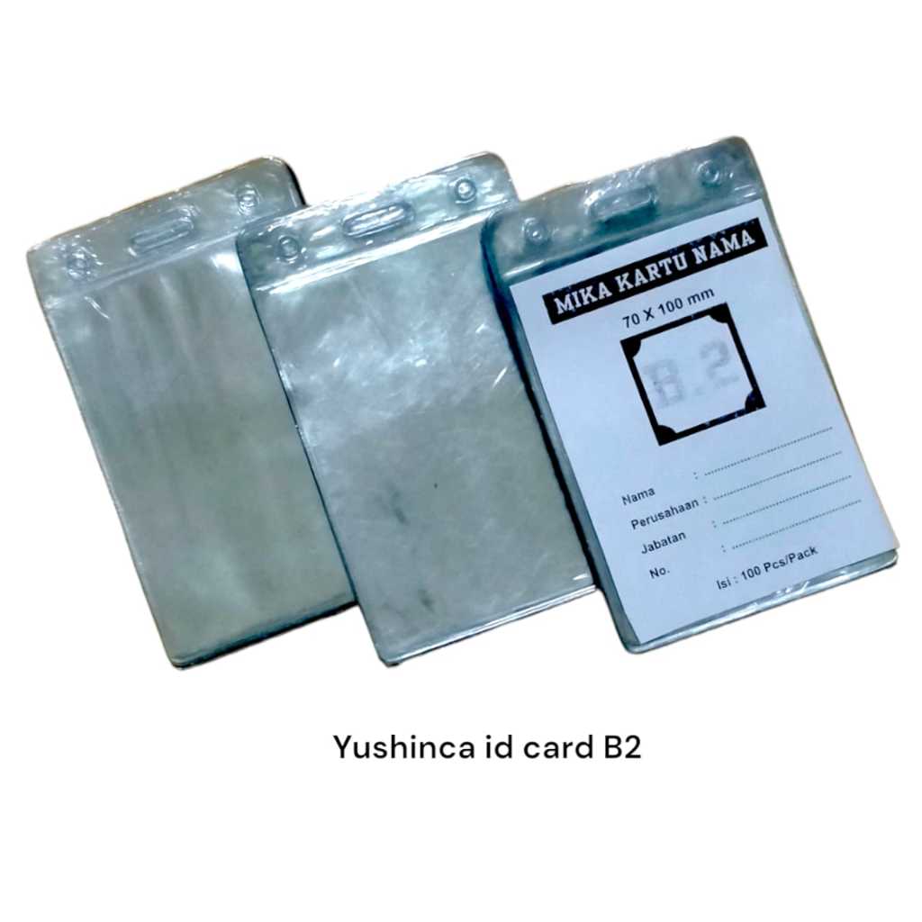 

Name Tag Id Card Holder Plastik Mika Kartu Nama B2 ( 7 cm x 10 cm )