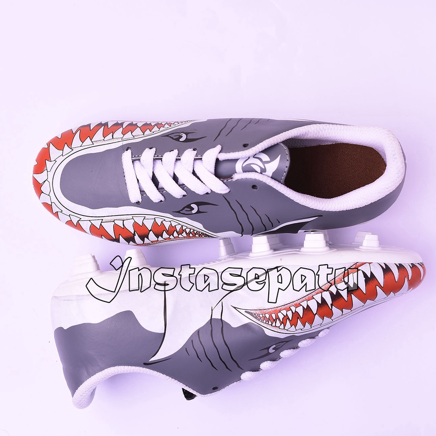 Paling Laku Sepatu Bola Anak Ortuseight Requin Abu Sepatu Bola Junior HIU.