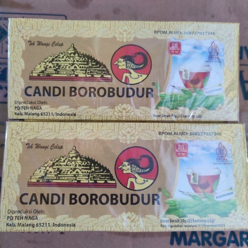 

Teh celup candi Borobudur isi 25 kantong