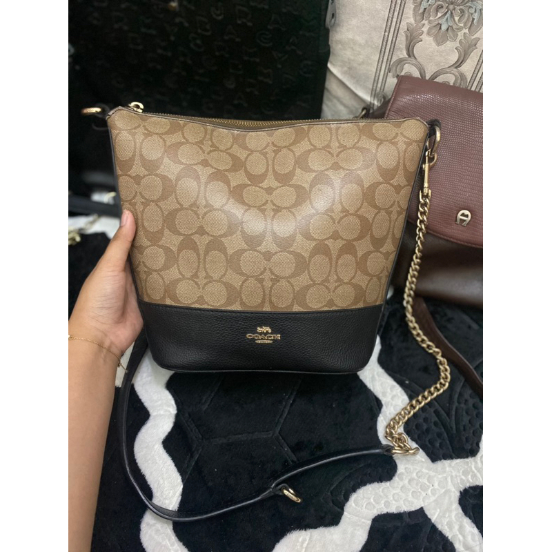 (Nego) Preloved Ori Coach Paxton Duffle Signature Bucket Bag Lengkap Noser dan Made in