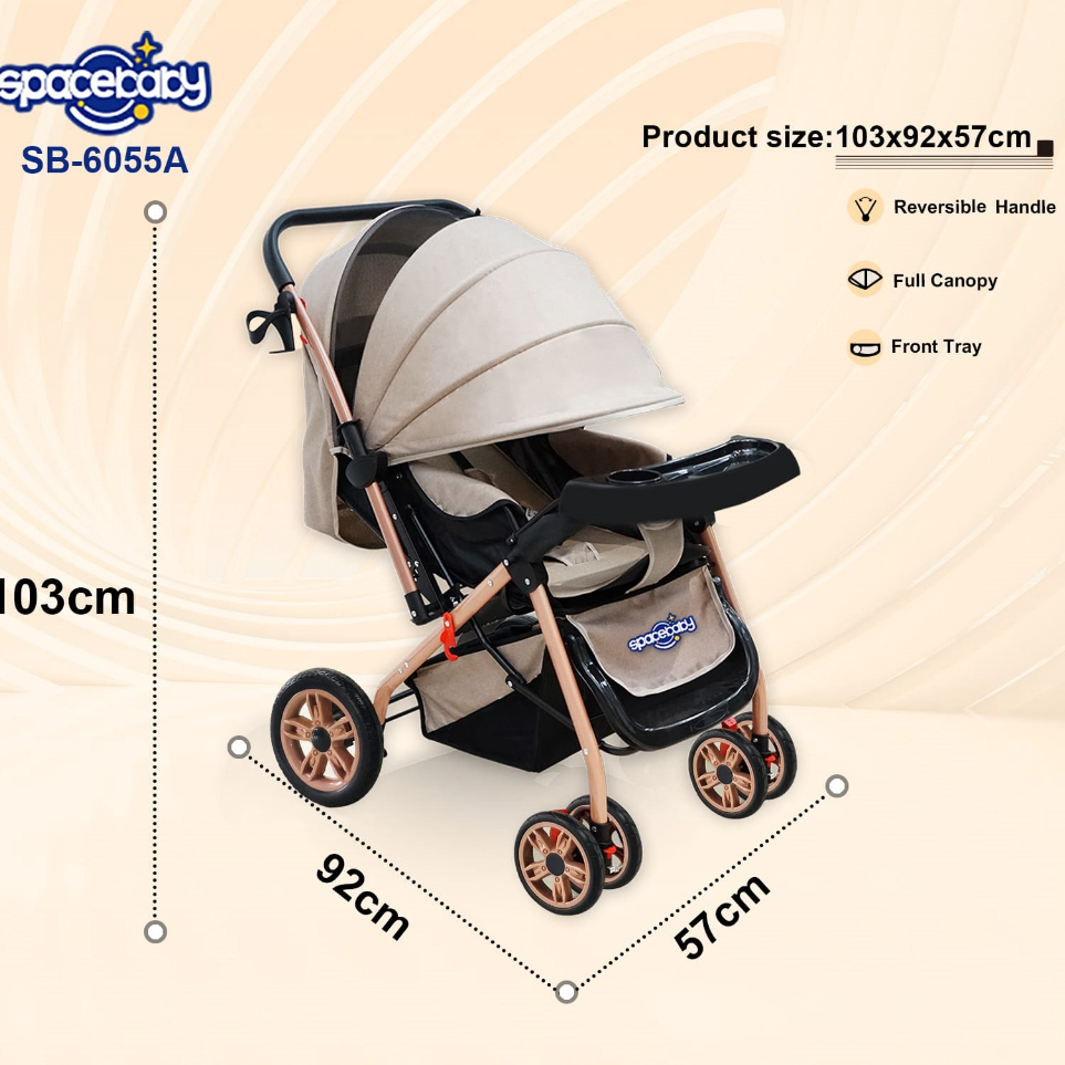 [ART.  J8R3] Baby Stroller SB 6202 Spacebaby SB6212 Bisa Hadap Ibu Reversible Kereta Bayi Space Baby sb214, sb6055 terbaru