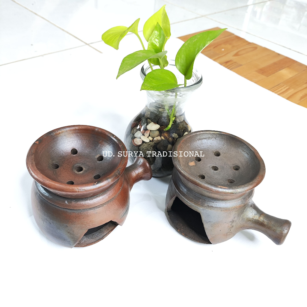 Tungku ratus bakaran dupa 1 set tutup
