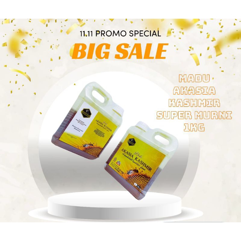 

Madu Akasia Kashmir Kasmir natural honey Asliii 1kg