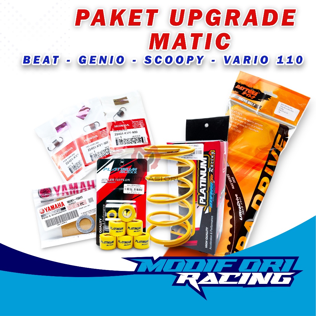 VBELT BEAT DAYTONA - PER CVT BEAT RACING - PAKET AKSELERASI CVT KIRIAN genio Beat Deluxe Kirian CVT