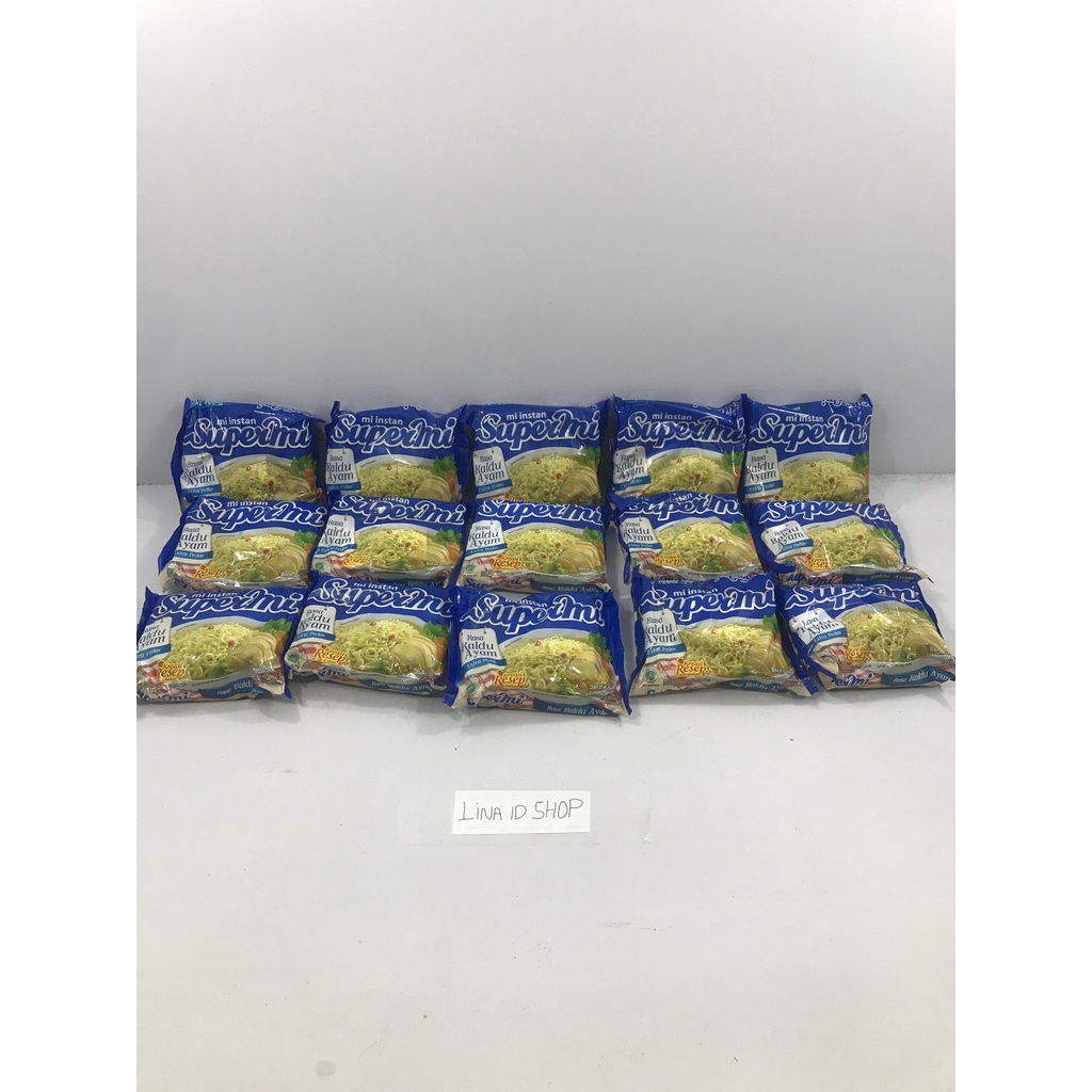 

10 Bungkus - Supermi Mi Instan Rasa Kaldu Ayam Extra Pedas / Kreasi Resep Dibalik Kemasan Isi 70gr