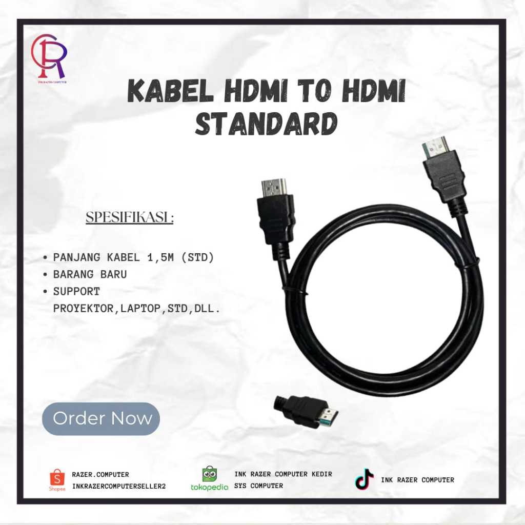 Kabel HDMI to HDMI Standard I HDMI Set Top Box I HDMI STB I HDMI Proyektor - Laptop
