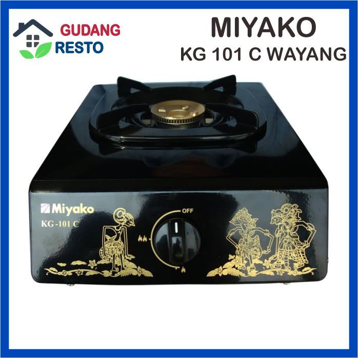 Kompor Gas Elpiji MIYAKO KG 101 C WAYANG LPG 1 Tungku Mata 101C WYG Stove