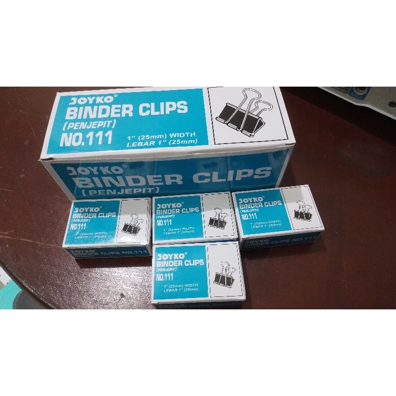

BINDER CLIP NO 111 JOYKO ukuran 25 mm isi 12 pcs