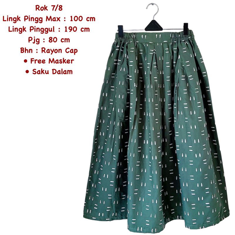 Rok katun cap 7/8 batik solo