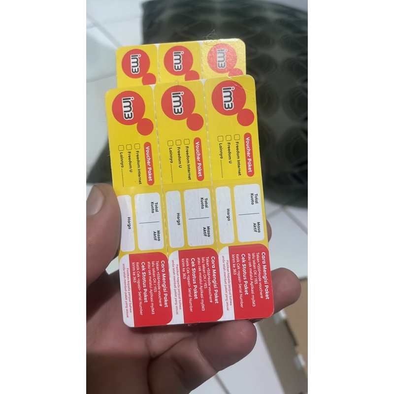 vcr kosong indosat/zero
