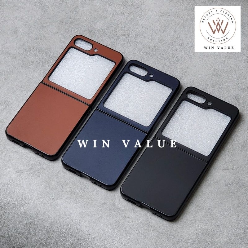 Terbaru!! Hardcase Leather Matte Case Samsung Z Flip 3 Samsung Z Flip 4 Samsung Z Flip 5