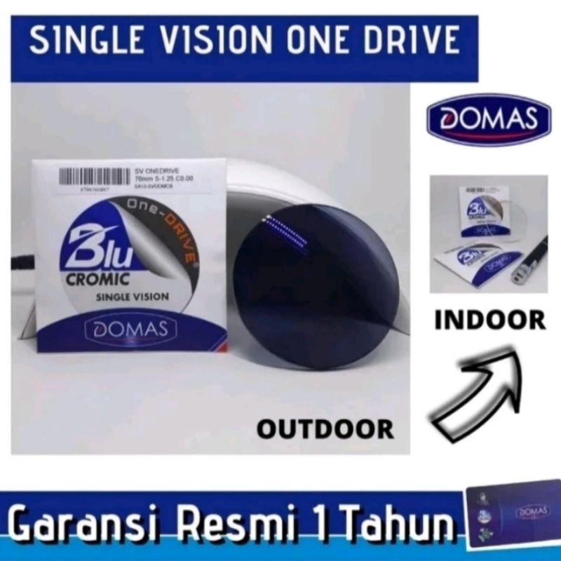 Lensa Single vision CR Bluecromic One Drive by Domas