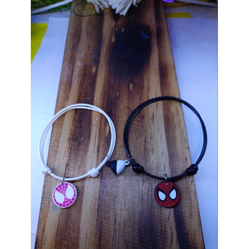 gelang magnet love couple Spiderman (free box)
