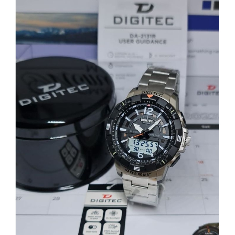Jam Tangan pria Digitec 2131 Rantai Free Box