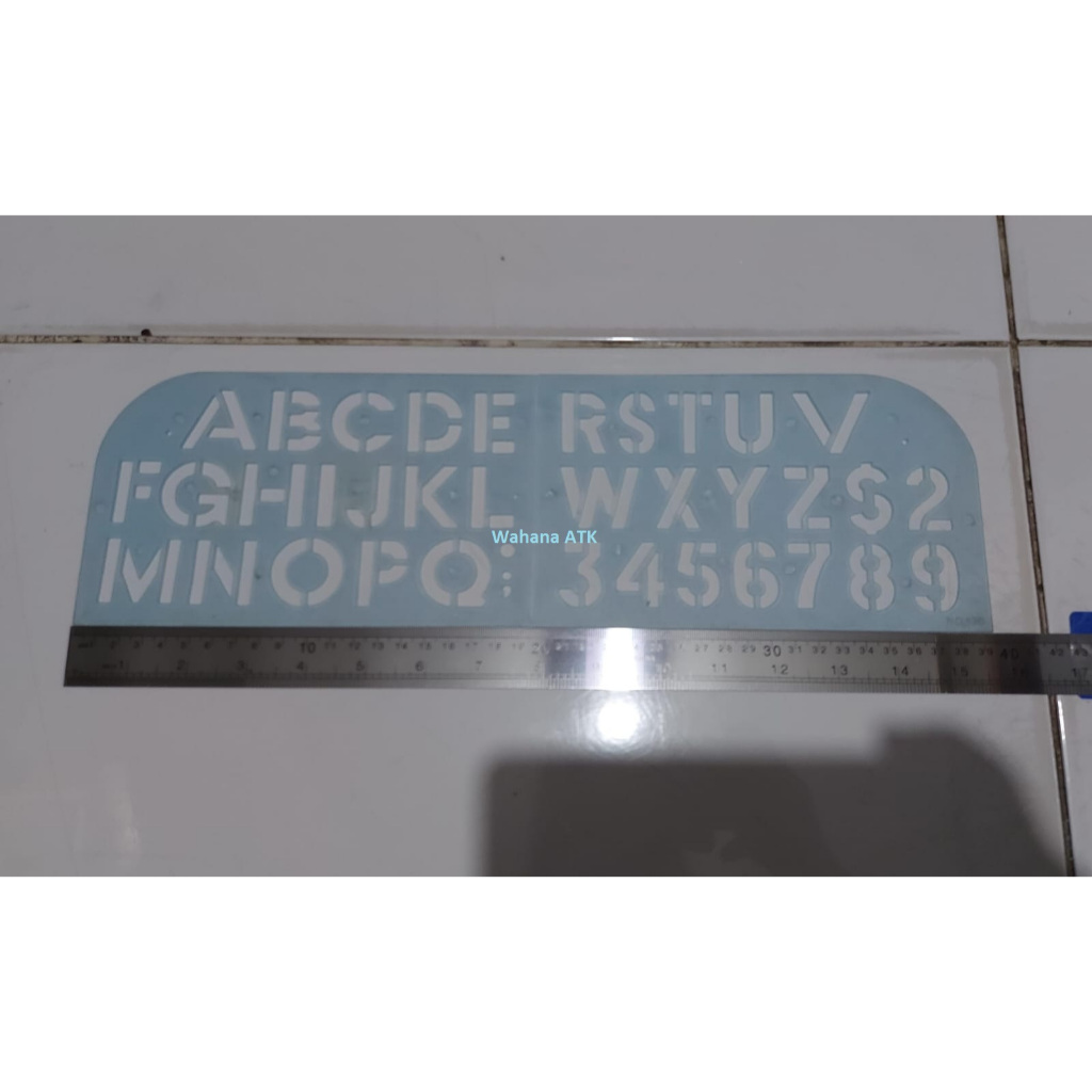 

penggaris abjad penggaris sablon 40 x 12