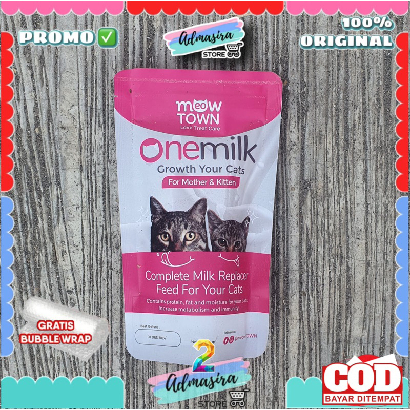 SUSU KUCING ONEMILK 100Gram Susu Kitten Anak Kucing Penggemuk