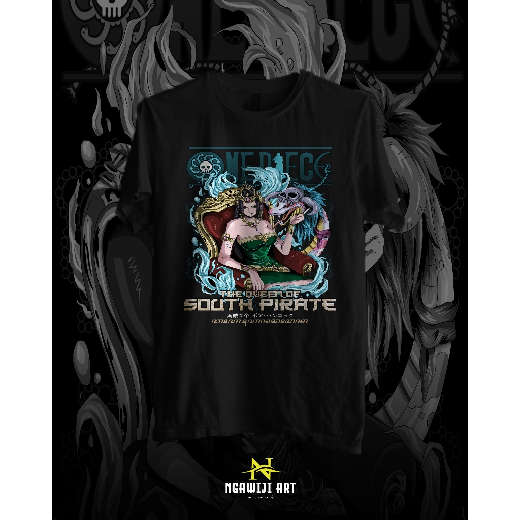 Kaos sablon/baju sablon/one piece/manga/anime/Boa Hancock/kaos karakter/baju karakter/kaos one piece