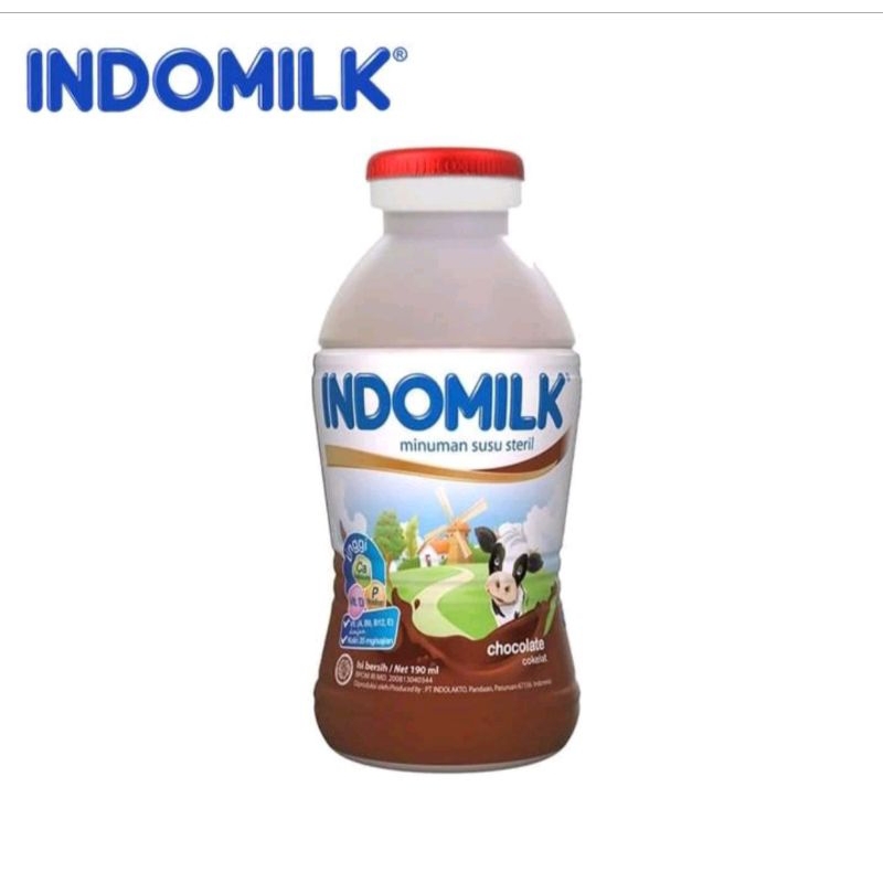 

INDOMILK SUSU UHT BOTOL COKLAT , STRAWBERRY,MELON 190 ML