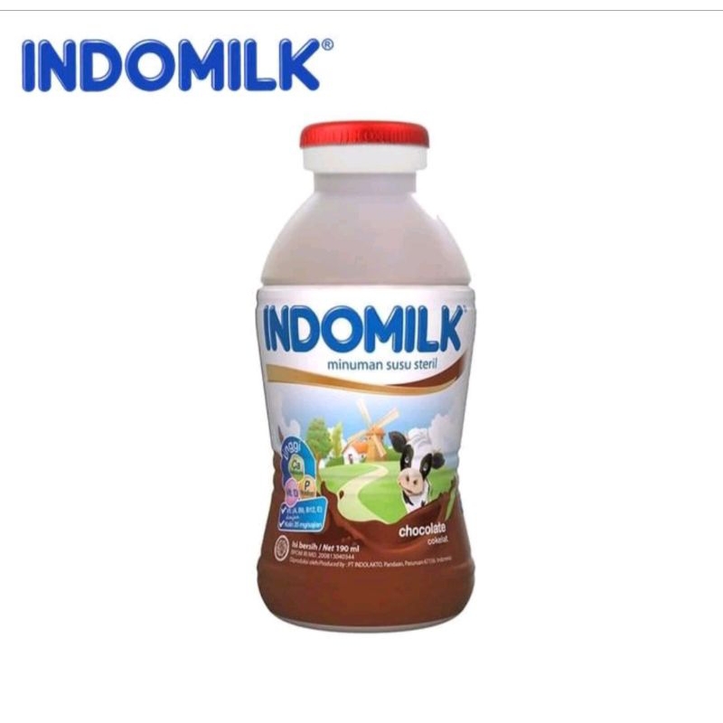 

INDOMILK SUSU UHT BOTOL COKLAT , STRAWBERRY,MELON 190 ML