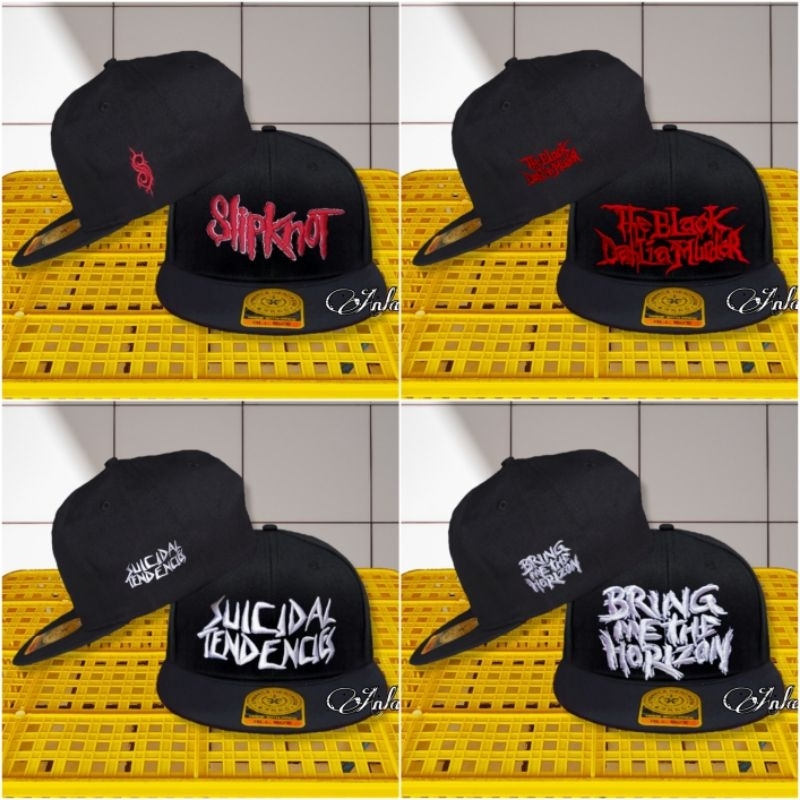 Topi Snapback Metal Distro Bordir Band Luar