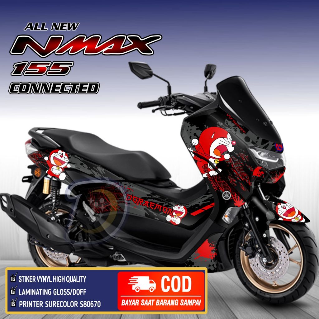 Decal Nmax 155 New 2020 2022 Striping Nmax New Stiker Yamah Nmax New Full Body Doraemon