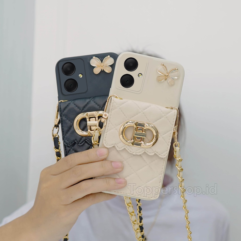 CASE SAMSUNG A05 DOMPET DIOR - CASE SAMSUNG - CASE DOMPET - CASING HANDPHONE - PELINDUNG HANDPHONE