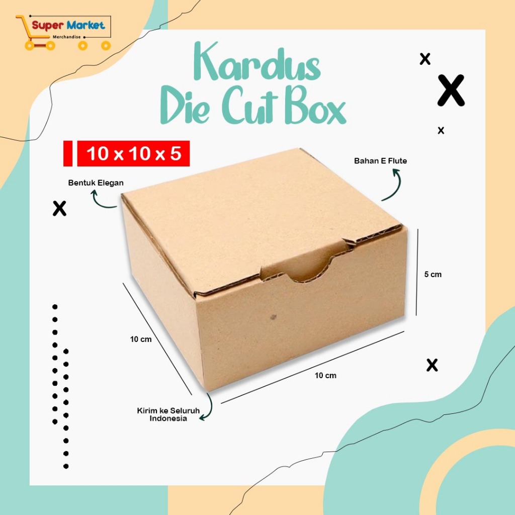 

Kardus Diecut 10x10x5 | Box Die Cut Kotak Packing | Diecut Dus Die Cut | Kotak Kado Hampers