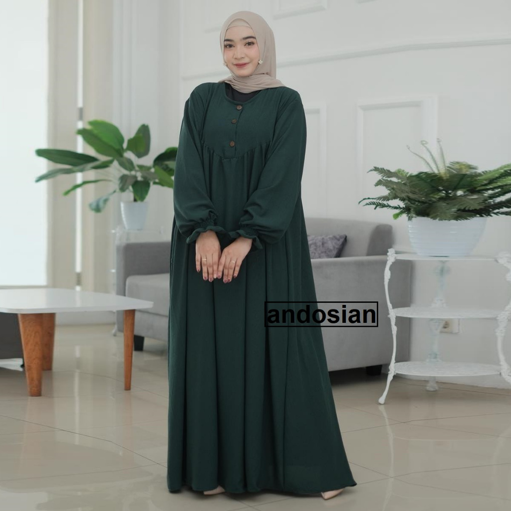 NAPA DRESS - LD 140 JUMBO GAMIS SAR'I TERBARU HALUS CRINKLE PREMIUM KEKINIAN UNTUK PESTA PENGAJIAN