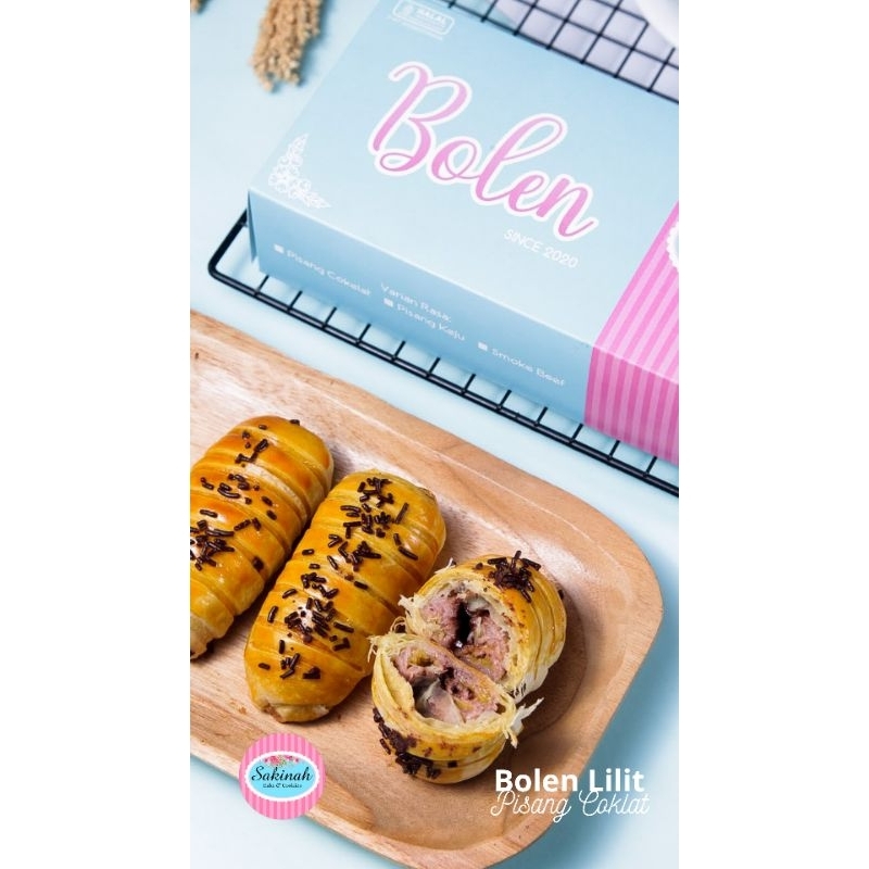 

Bolen lilit pisang cokelat