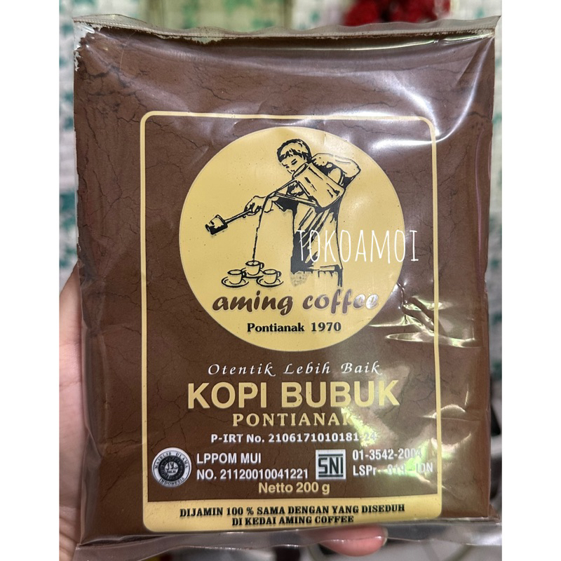 

Kopi Bubuk Aming Pontianak 200gr