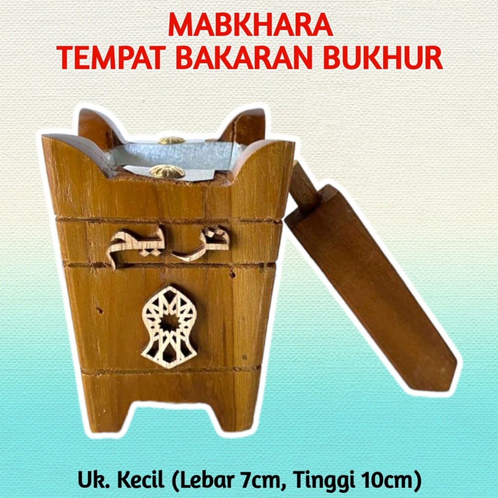 Mabkharah Arab Set / Mabkhara Mini / Mabkhara Kayu / Mabkara Bukhur / Prapen Kayu Ukuran Mini / Temp