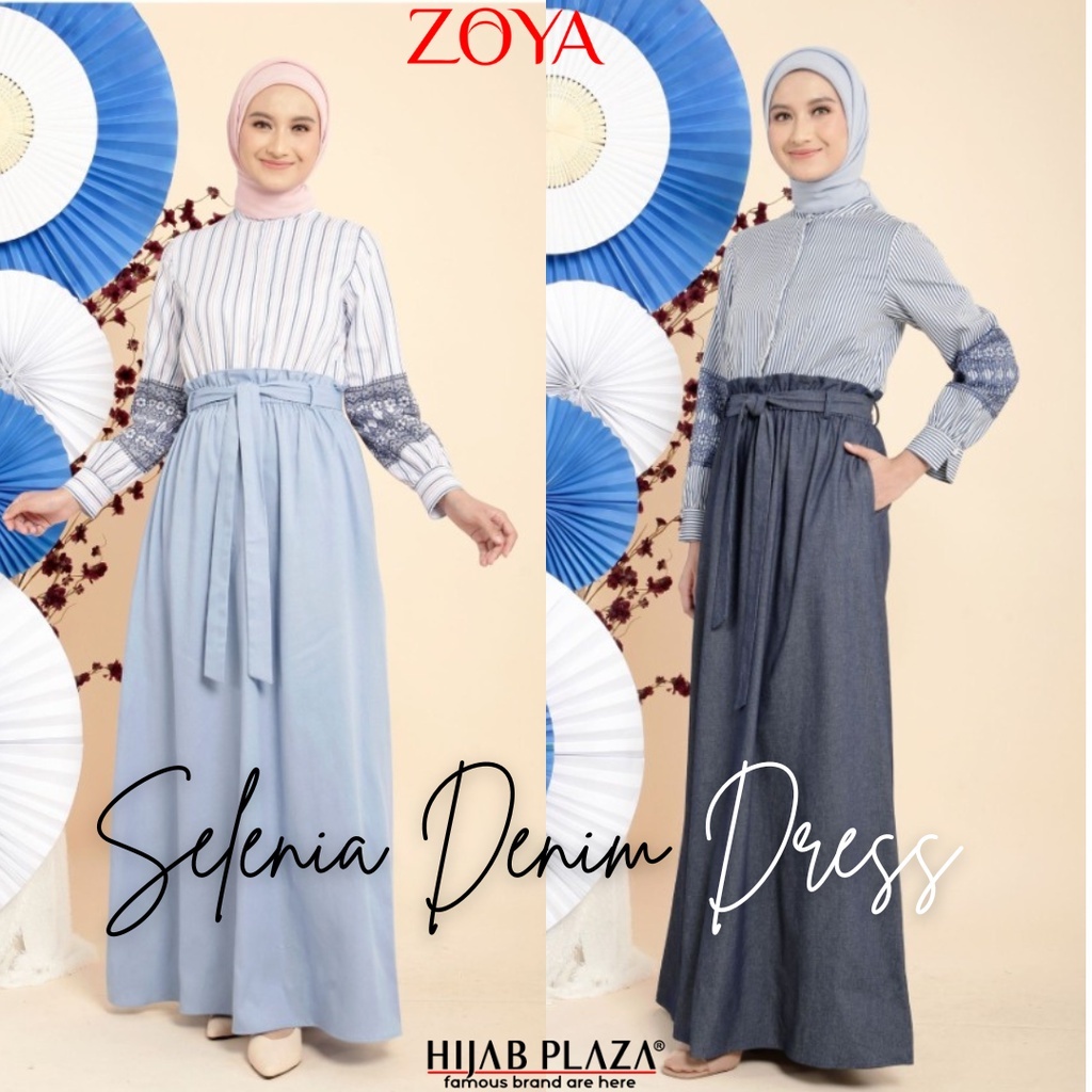 Gamis Terbaru Wanita  ZOYA Selenia Denim Dress
