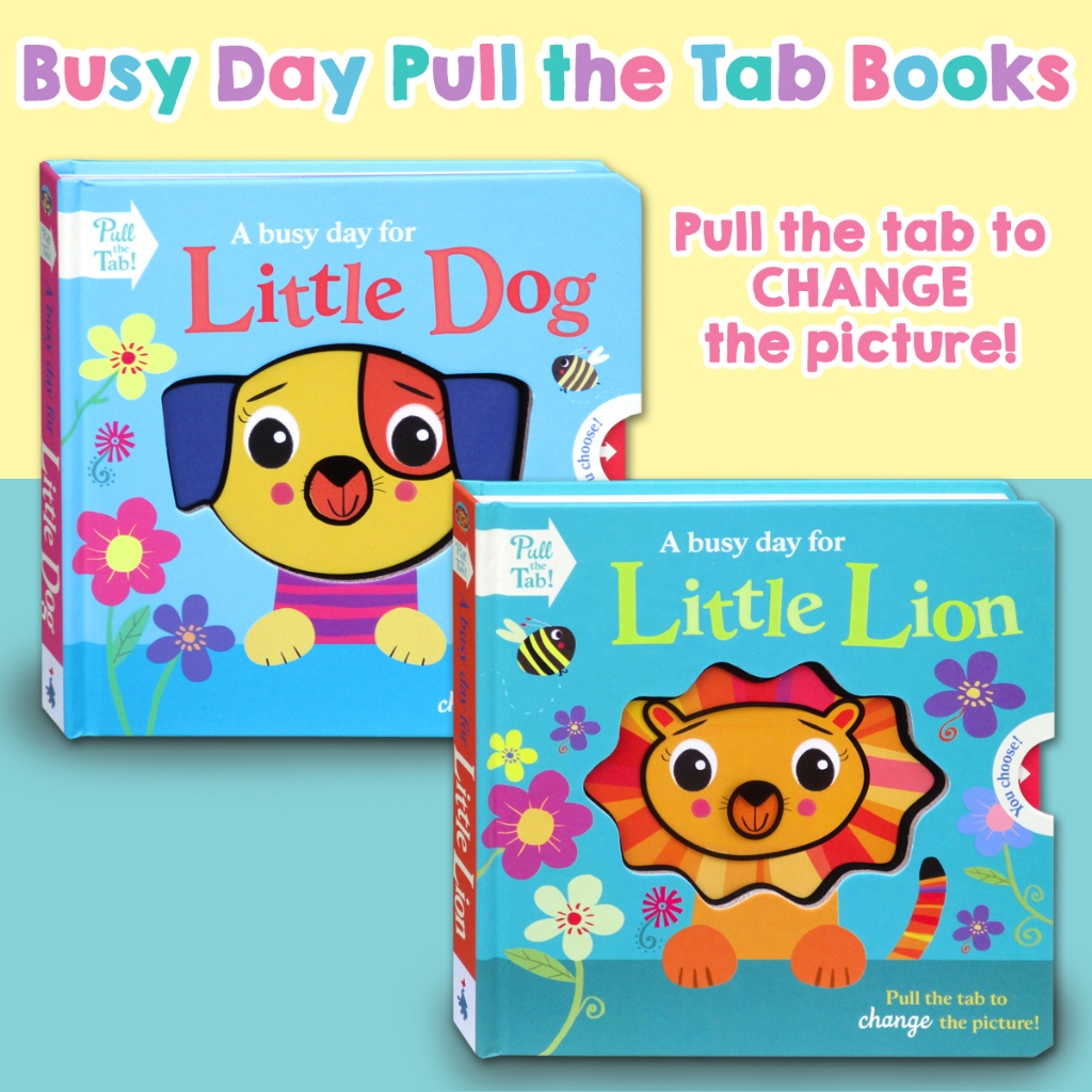 [Imagine That] Busy Day Pull the Tab Board Books (Pull the tab to CHANGE the picture)