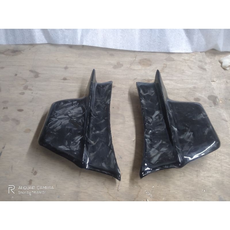 carbon kevlar forget wingside winglet sayap model ducati pnp R15 v2 R15 V3 R25 CBR150R CBR250RR NINJ