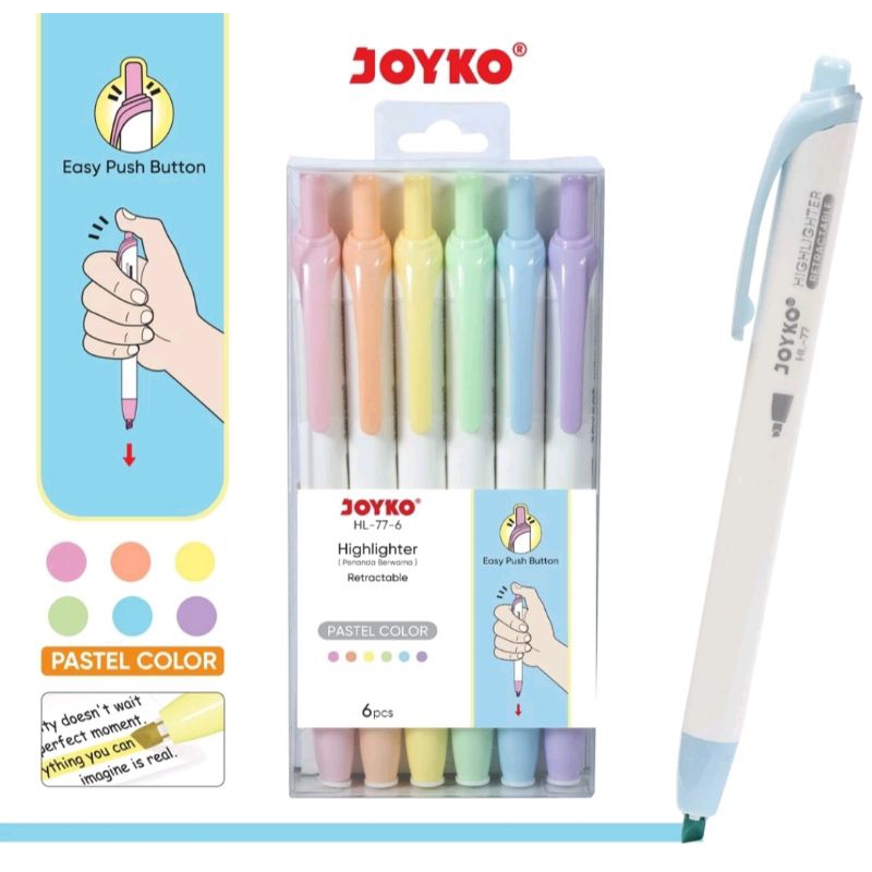 

STABILO JOYKO/HIGHLIGHTER JOYKO HL-77-6 WARNA PASTEL