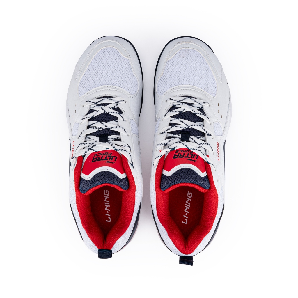 Li-Ning Badminton Shoes Ultra Force AYTS095-3 White Navy/ Red