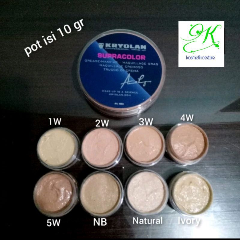 Kryolan Supracolor Foundation Mini Jar / Kryolan Pot Kecil