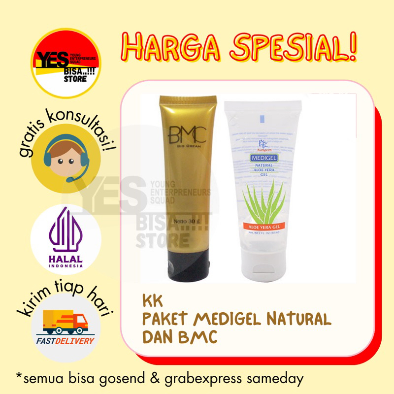 PAKET HEMAT Medigel Natural + BMC Bio Cream