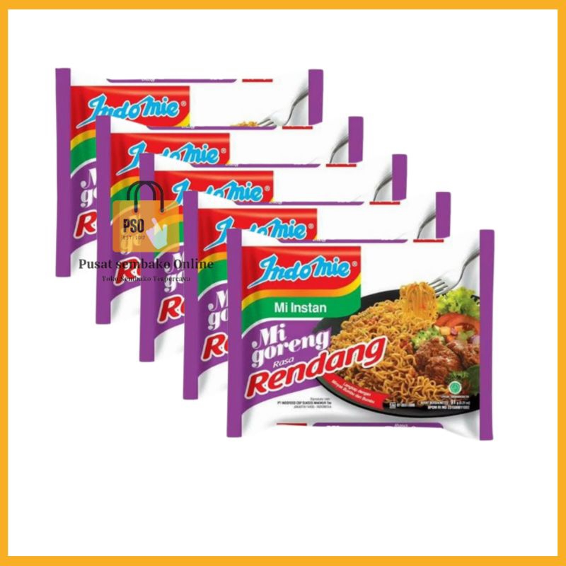 

INDOMIE Goreng Rendang Mie Instan Goreng (5 Bungkus)