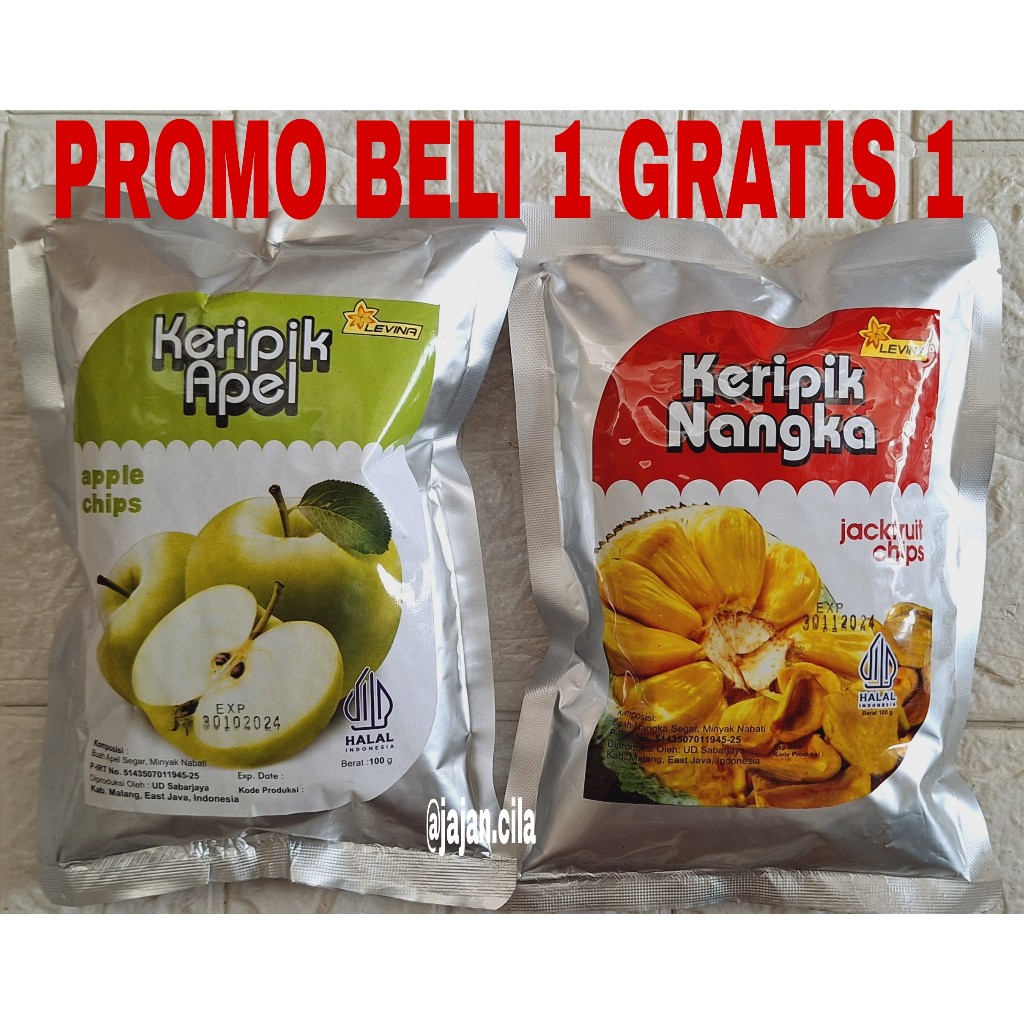 

PROMO BELI 1 GRATIS 1 KERIPIK BUAH NANGKA FREE APEL KUALITAS SUPER