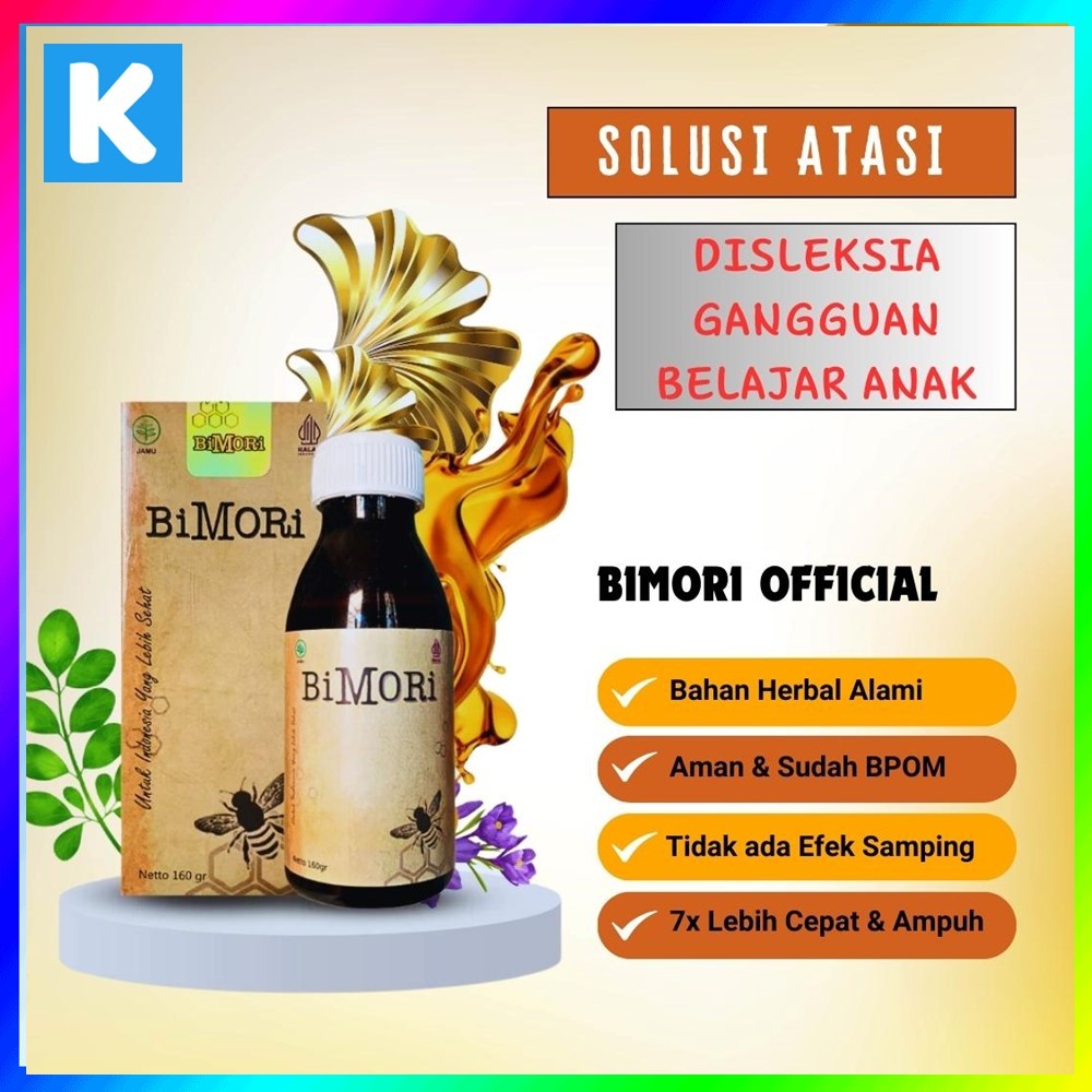 

TERBUKTI | BiMori Mengatasi Disleksia Atau Gangguan Saraf - Vitamin Kecerdasan Otak Anak Meningkatkan Daya Tahan Tubuh dan Melancarkan Darah Ke Otak - Pengganti Obrain