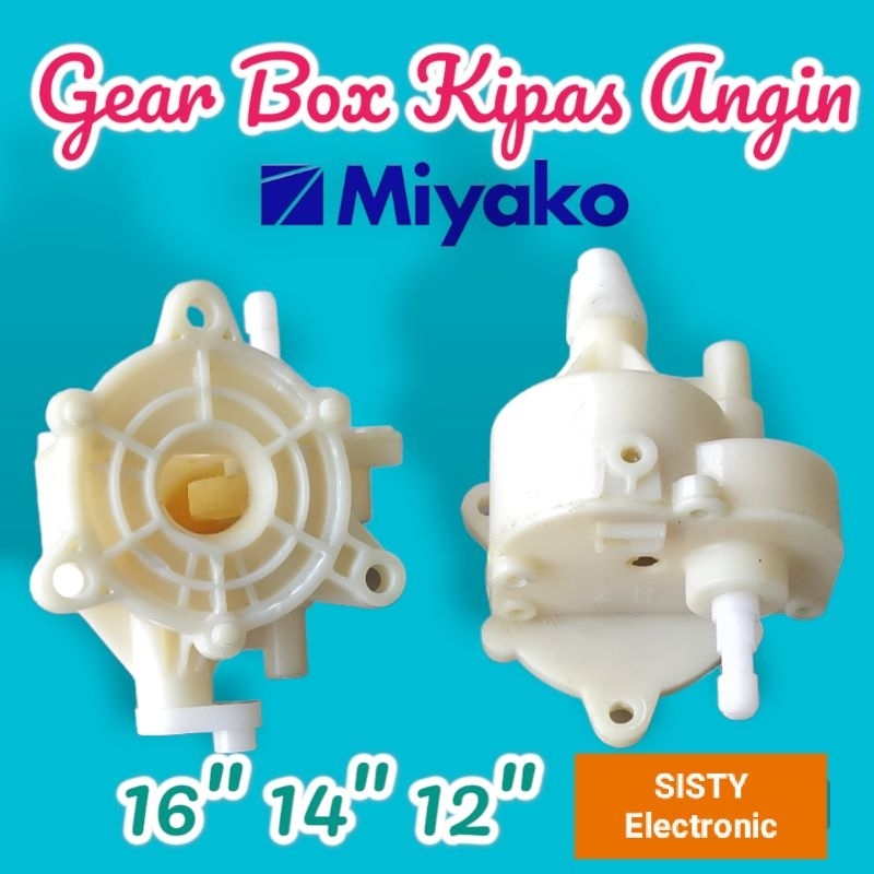 Gear Gir Box Kipas Angin MIYAKO 16" 14" 12"