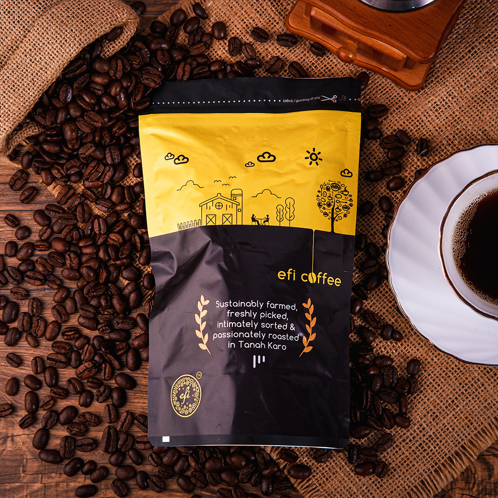 

Efi Coffee, Kopi Efi Bubuk 100% Arabica Karo Kacinambun 250g by Kebun Efi ( Efi Coffee )