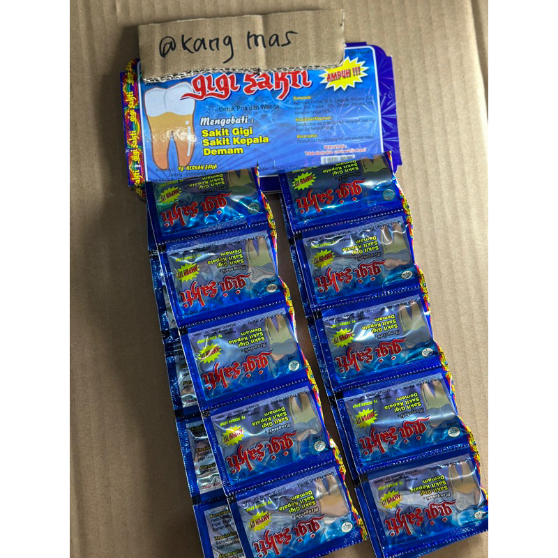 GIGI SAKTI ORIGINAL KAPSUL ( OBAT SAKIT GIGI)
