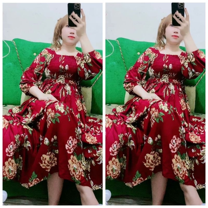 longdres diora bunga bunga cantik