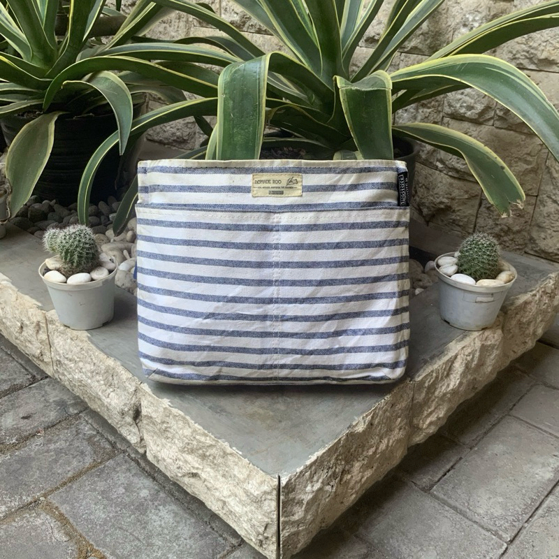 ROOTOTE STRIPE CLUTCH BAG