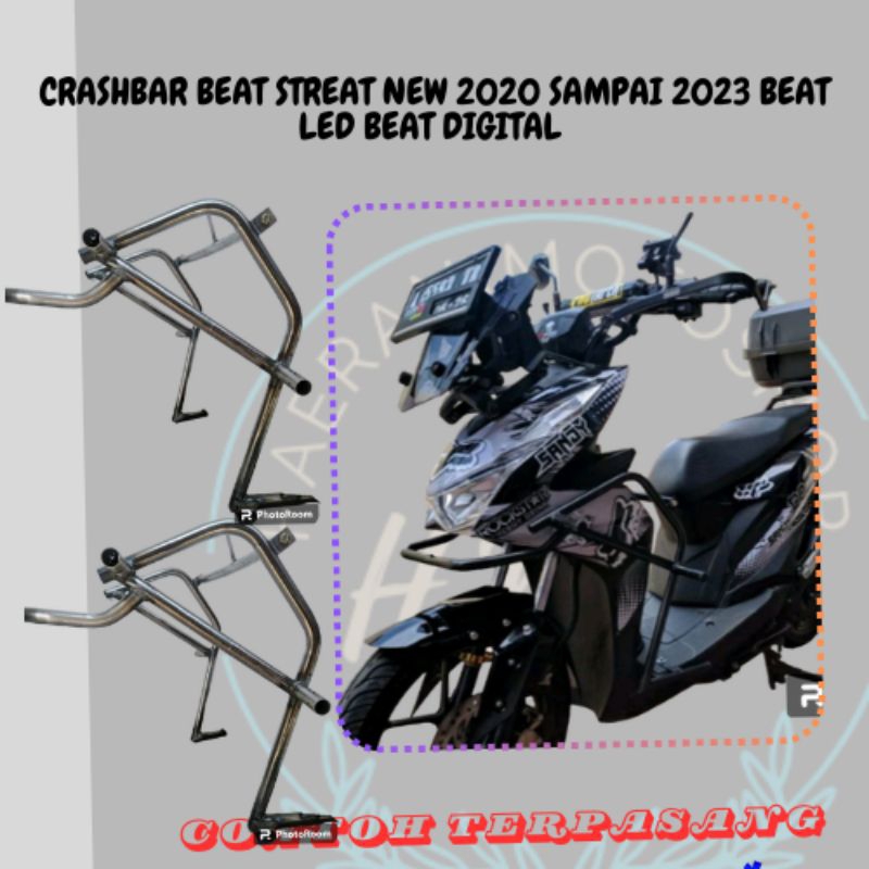 CRASHBAR -  TUBULLAR - UNTUK MOTOR BEAT STREAT NEW - BEAT DIGITAL TAHUN 2020-20203
