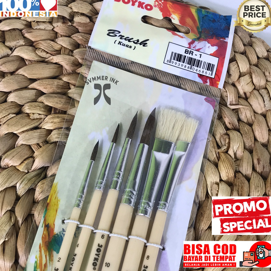 

Harga Murah [SALE] Kuas Lukis / Brush Joyko Set BR-1 Murah Original